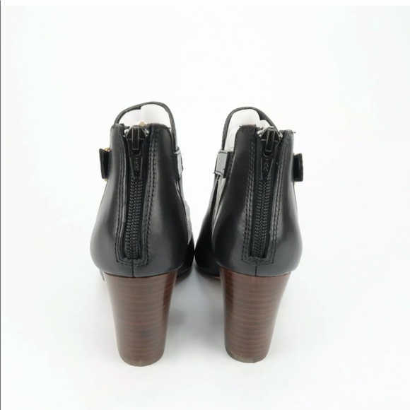 Isola Lillith Womens Black Leather Open Toe Bootie - Picture 5 of 6